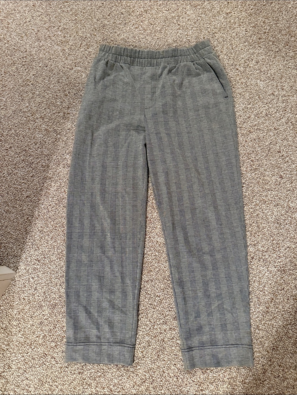 a new day Gray Plaid Women's Trousers